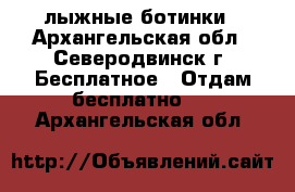 лыжные ботинки - Архангельская обл., Северодвинск г. Бесплатное » Отдам бесплатно   . Архангельская обл.